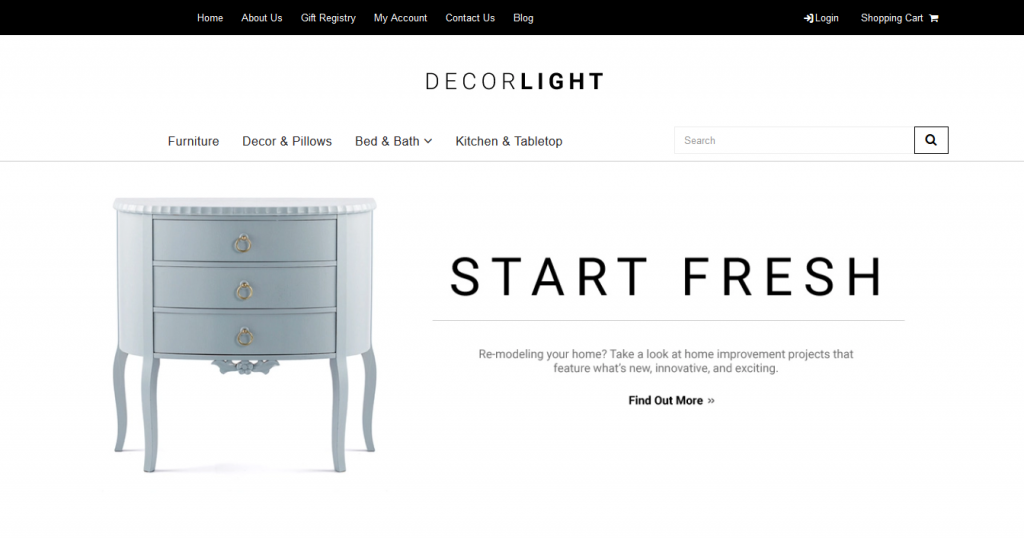 Decor Light Free 3dcart theme