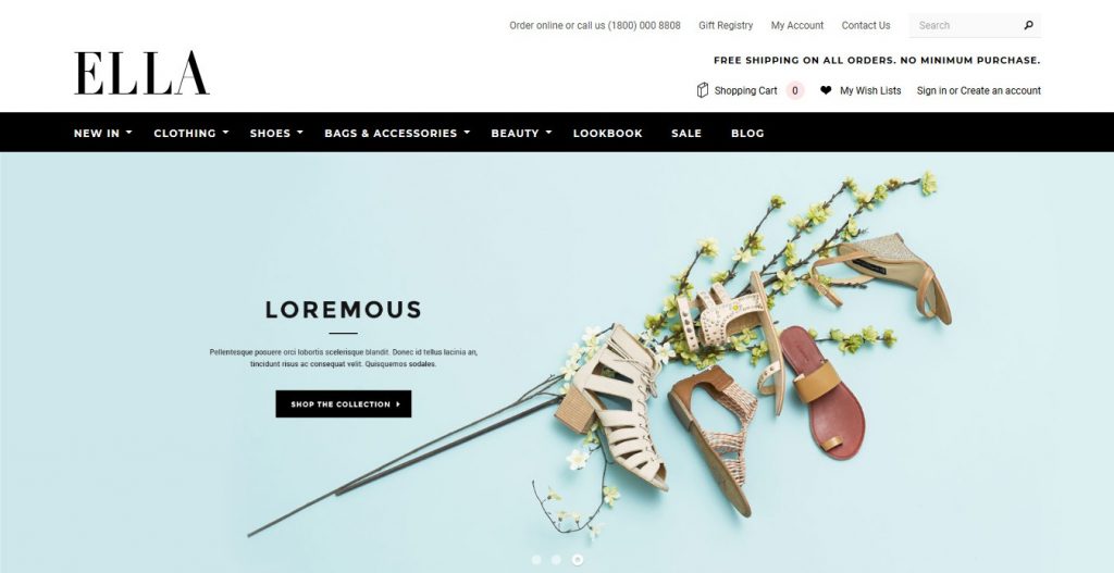 Ella Premium 3dcart theme