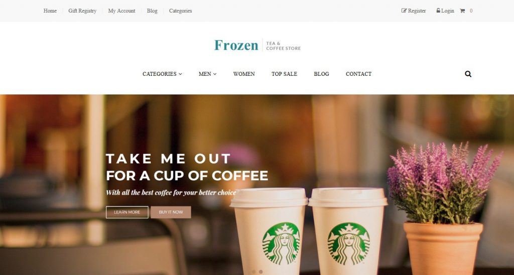 Frozen Premium 3dcart theme
