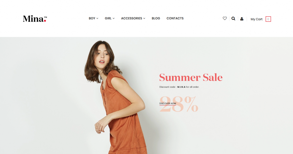Mina Premium 3dcart theme