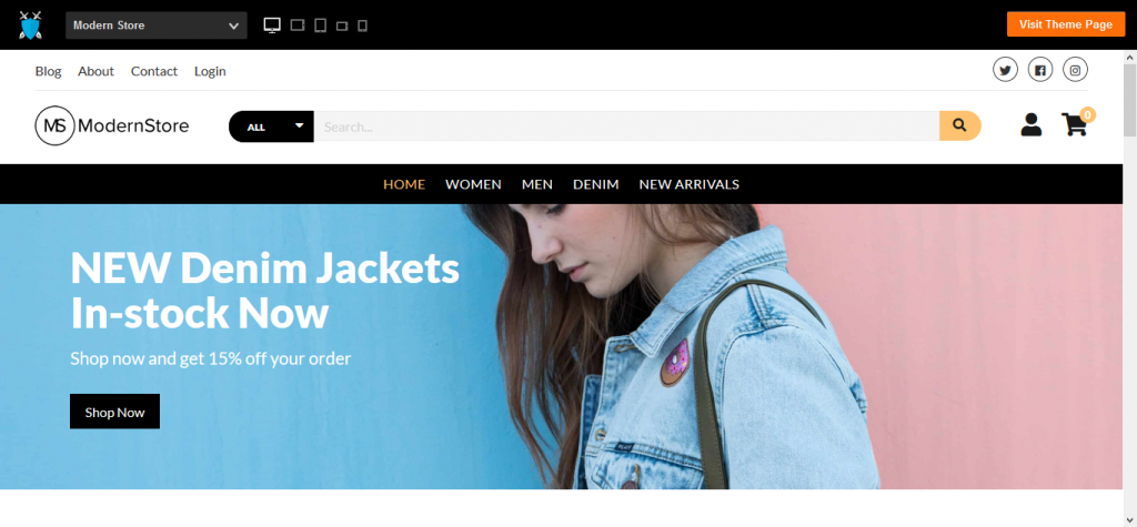ModernStore Free WooCommerce Theme