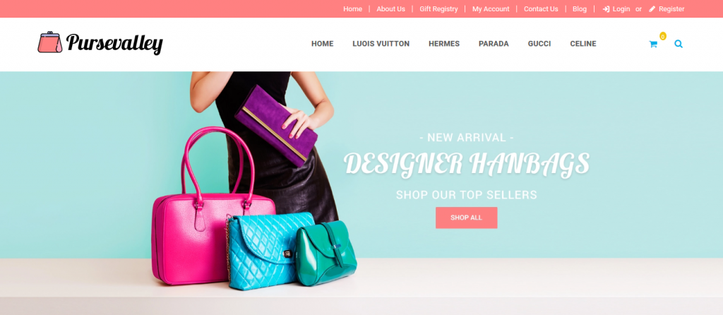Purse Valley Free 3dcart theme