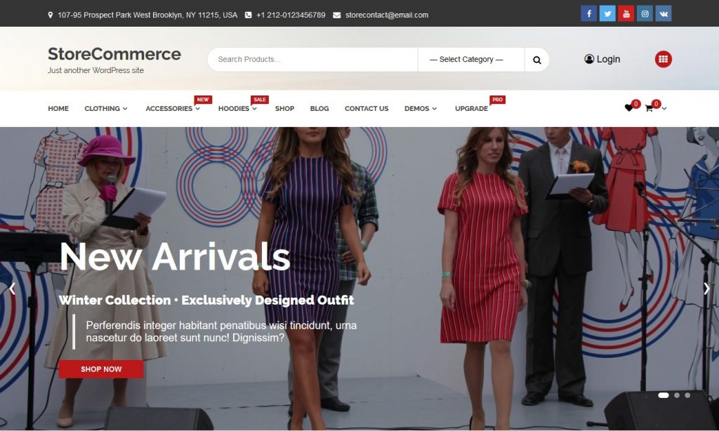 StoreCommerce Free WooCommerce Theme