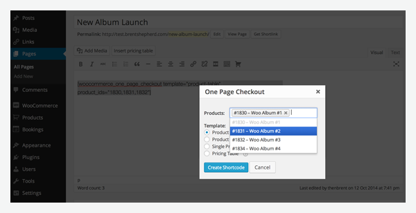 WooCommerce One Page Checkout