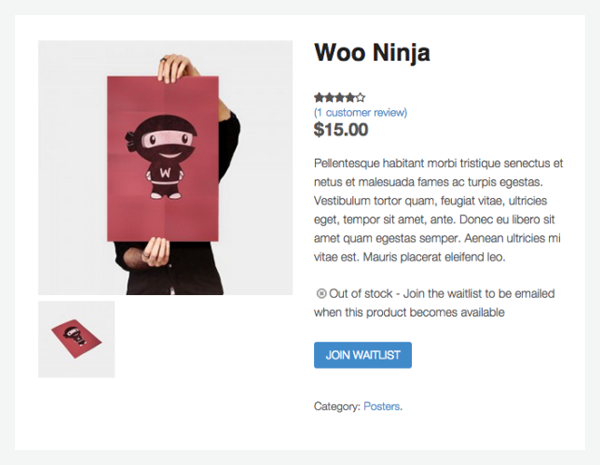 WooCommerce Waitlist