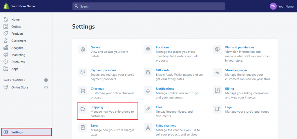How to Setup Free Shipping on Shopify