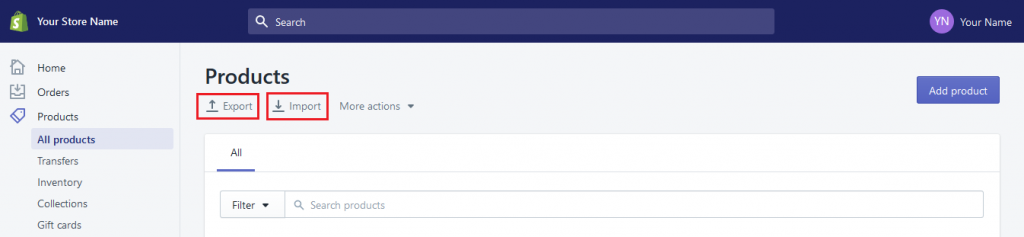 How to Export or Import Products With a CSV File in Shopify