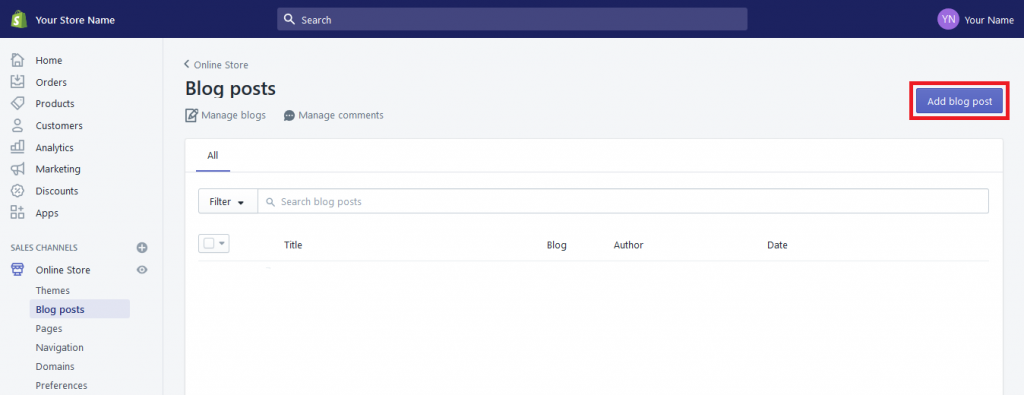 How to Add a Blog in Your Shopify Store