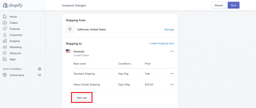 How to Setup Free Shipping on Shopify