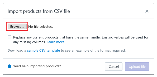 How to Export or Import Products With a CSV File in Shopify