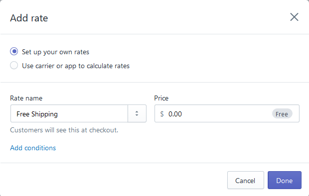 How to Setup Free Shipping on Shopify