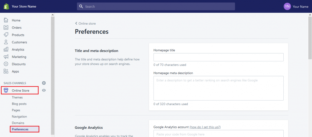 How to add Google Analytics to Shopify