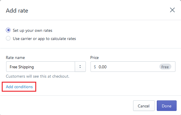 How to Setup Free Shipping on Shopify
