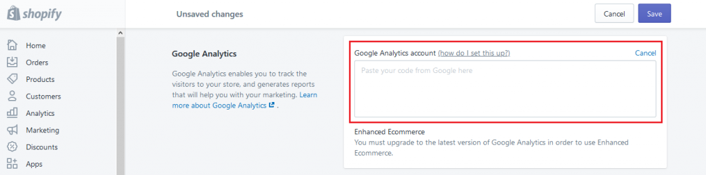 How to add Google Analytics to Shopify