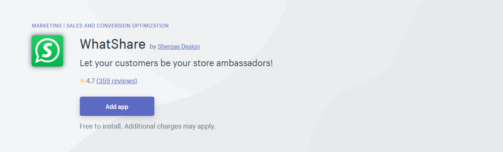 WhatShare Free Shopify App