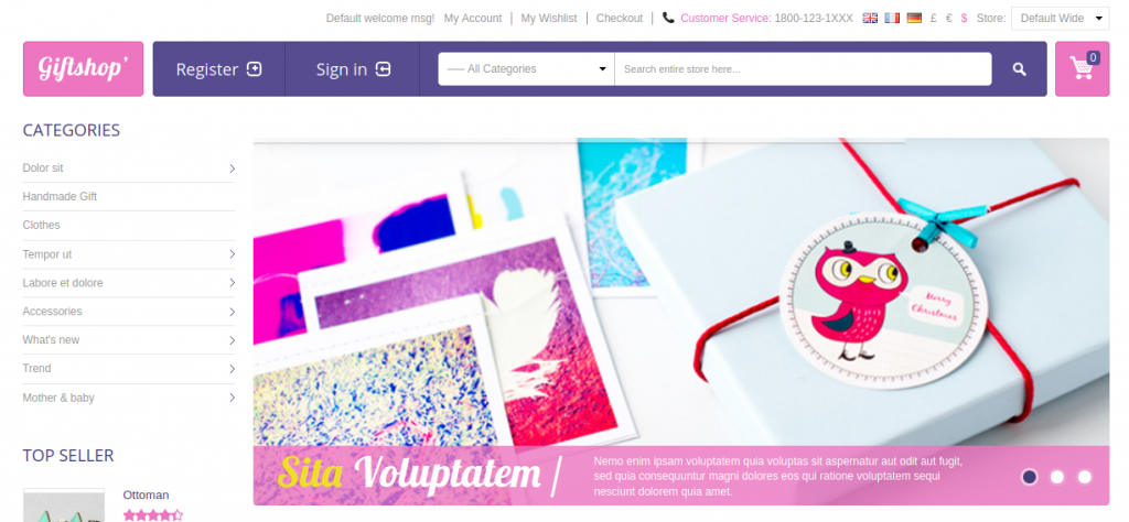 Gift Shop - Gift & Flowers Magento 2 Theme