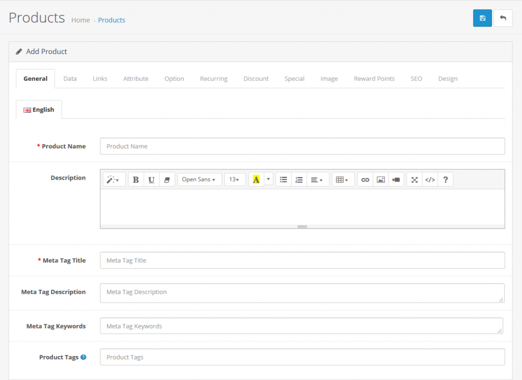 How to Add a Product in Your OpenCart Store