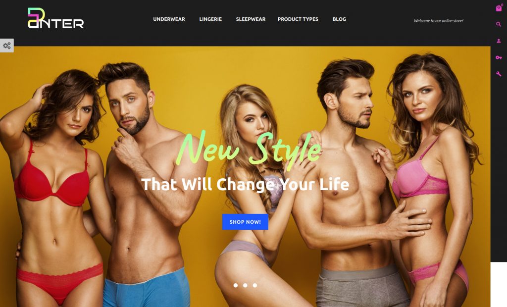 Panter - Underwear eCommerce Store Design Magento Theme