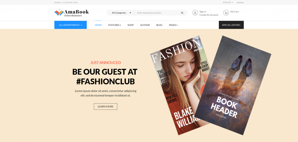 AmaBook - Books & Entertainment Magento 2 Theme