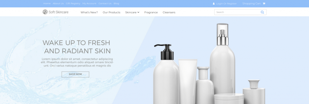 Soft Skincare - Health & Beauty 3dcart Theme