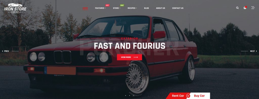 Ironstore - Auto Parts Magento 2 Theme