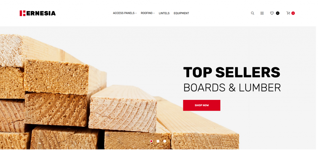 Hernesia - Building Materials Responsive Magento Theme