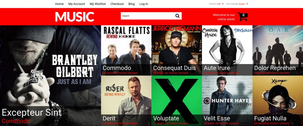 Mixed Taste Music Shop Magento Theme