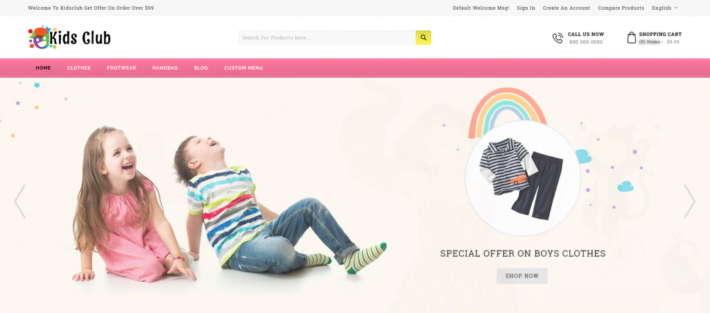 Kids Club - Responsive Magento 2 Theme