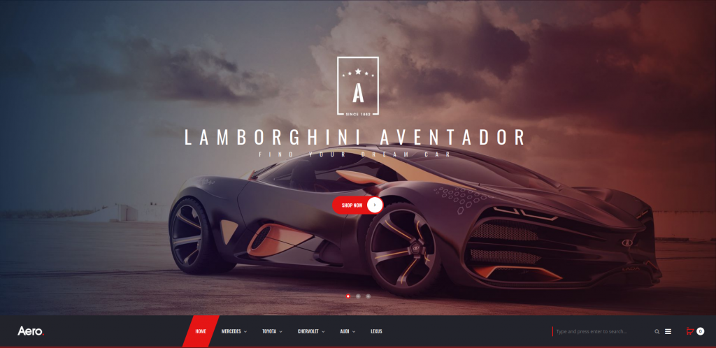 Aero - Car Accessories Responsive Magento Theme