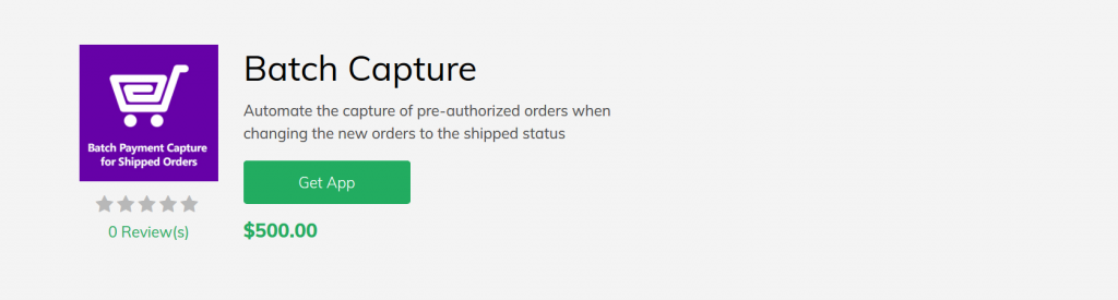 Batch Capture - Ecommerce Tools 3dcart App