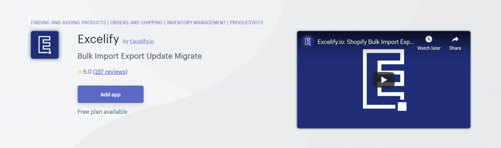 Excelify - Customer Support Shopify App