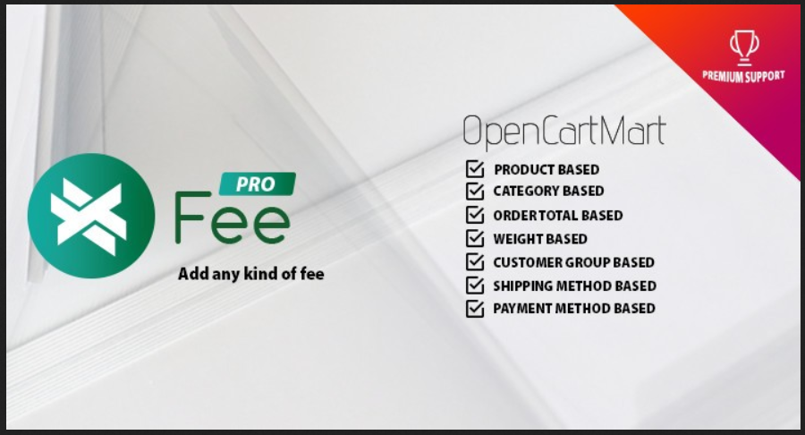 X-Fee Pro - Order Totals OpenCart Extension