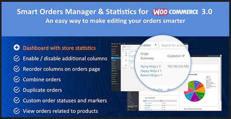 Smart Orders Manager & Statistics for Woocommerce
