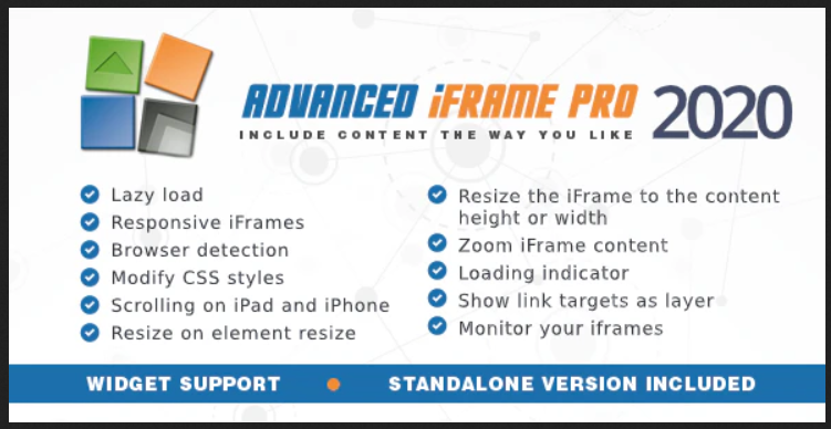 Advanced iFrame Pro Utilities WordPress Plugin
