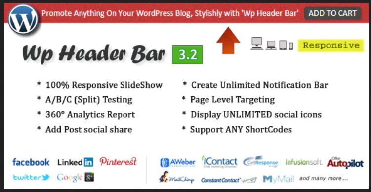 Wp Header Bar WordPress Plugin