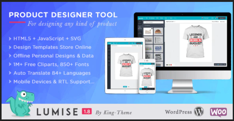 Lumise Product Designer for WooCommerce