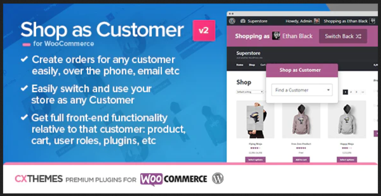 Shop as Customer Store Management WooCommerce Plugin