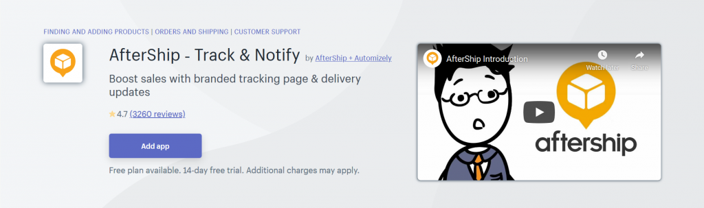 AfterShip - Increase Orders And Shipping Shopify App
