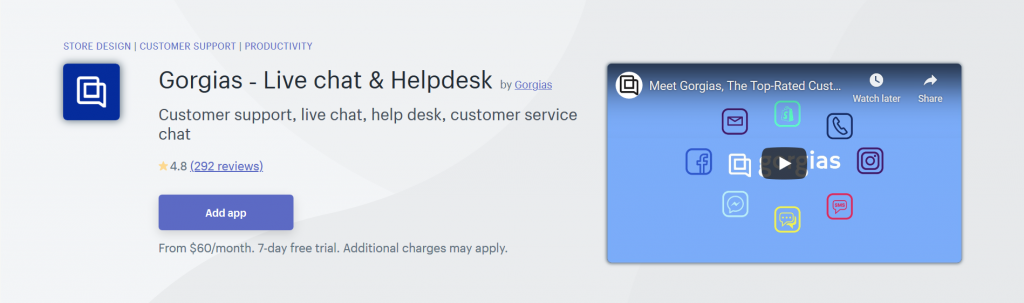 Gorgias - Customer Support Shopify App