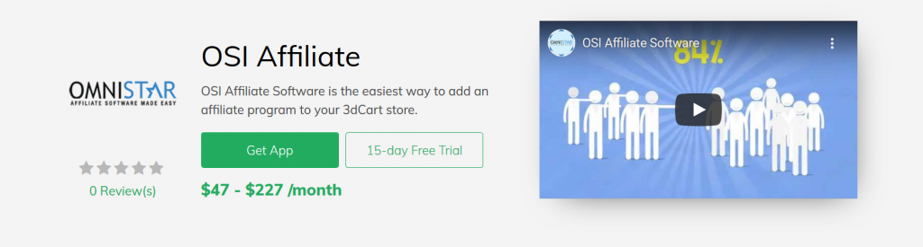 OSI Affiliate 3dcart App