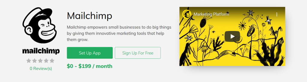 Mailchimp - E-mail Marketing 3dcart App