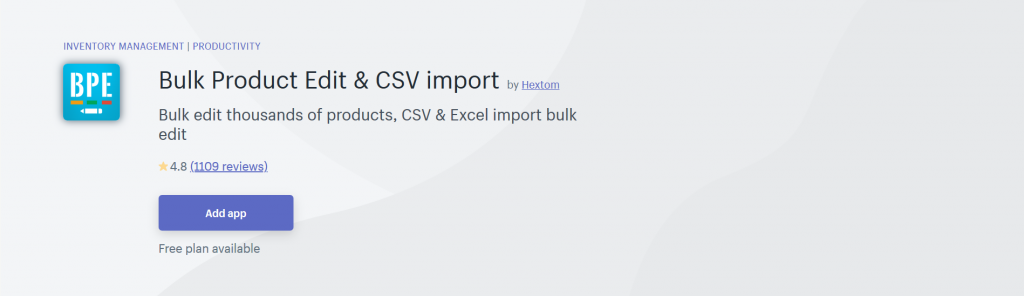 Bulk Product Edit & CSV import - Customer Support Shopify App