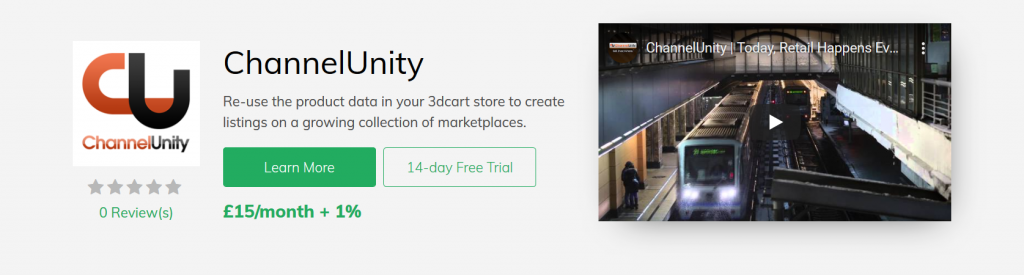 ChannelUnity 3dcart App