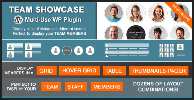 Team Showcase - Interface Elements WordPress Plugin