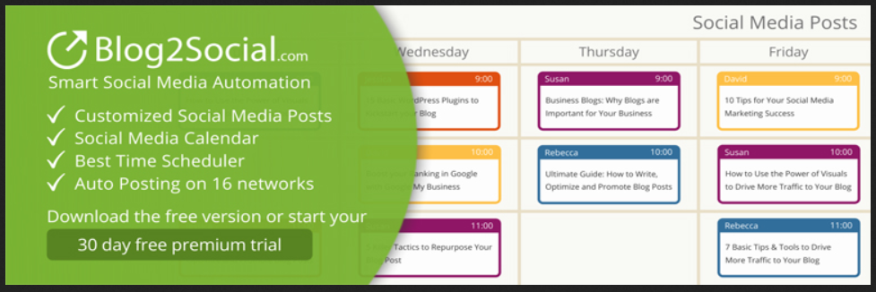 Blog2Social WordPress Plugin