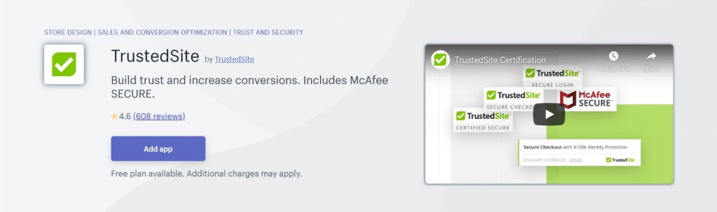 TrustedSite Shopify App
