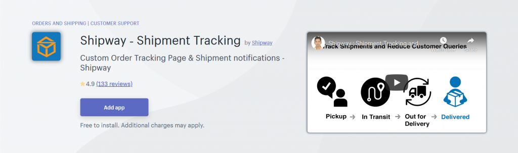 Shipway - Shipment Tracking