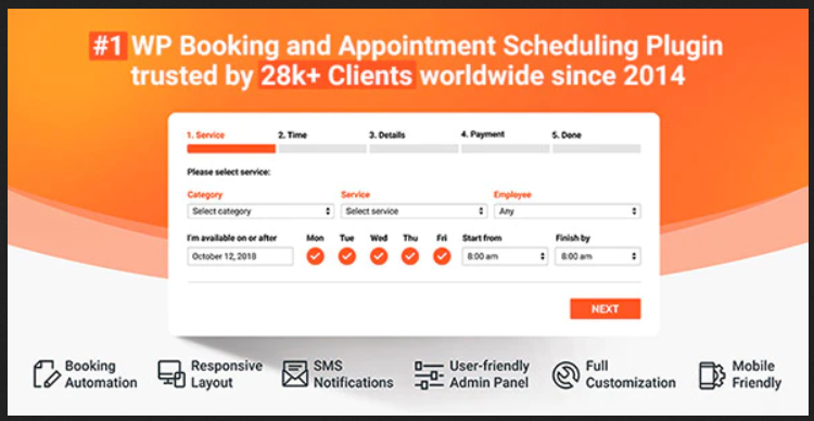 Bookly PRO - Calendars WordPress Plugin