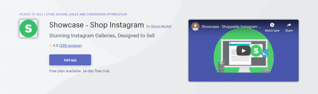 Showcase - Shop Instagram