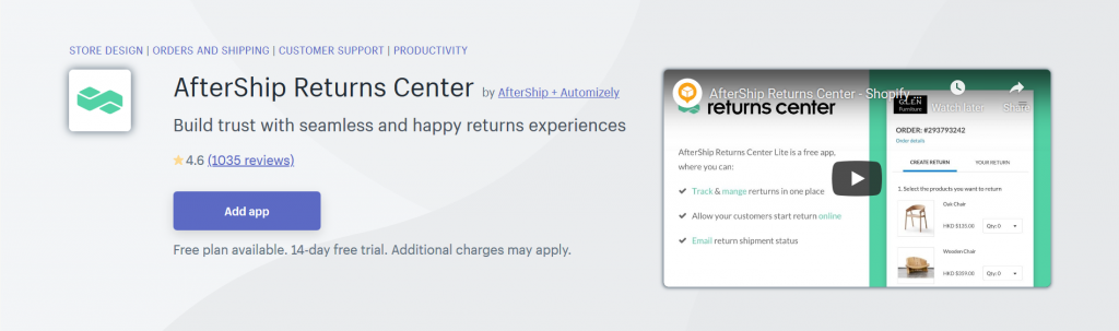 AfterShip Returns Center